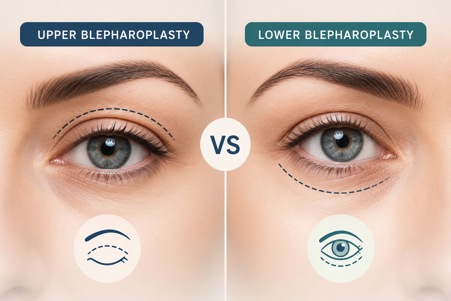 Upper vs Lower Blepharoplasty: Which Eyelid Surgery Do You Need?