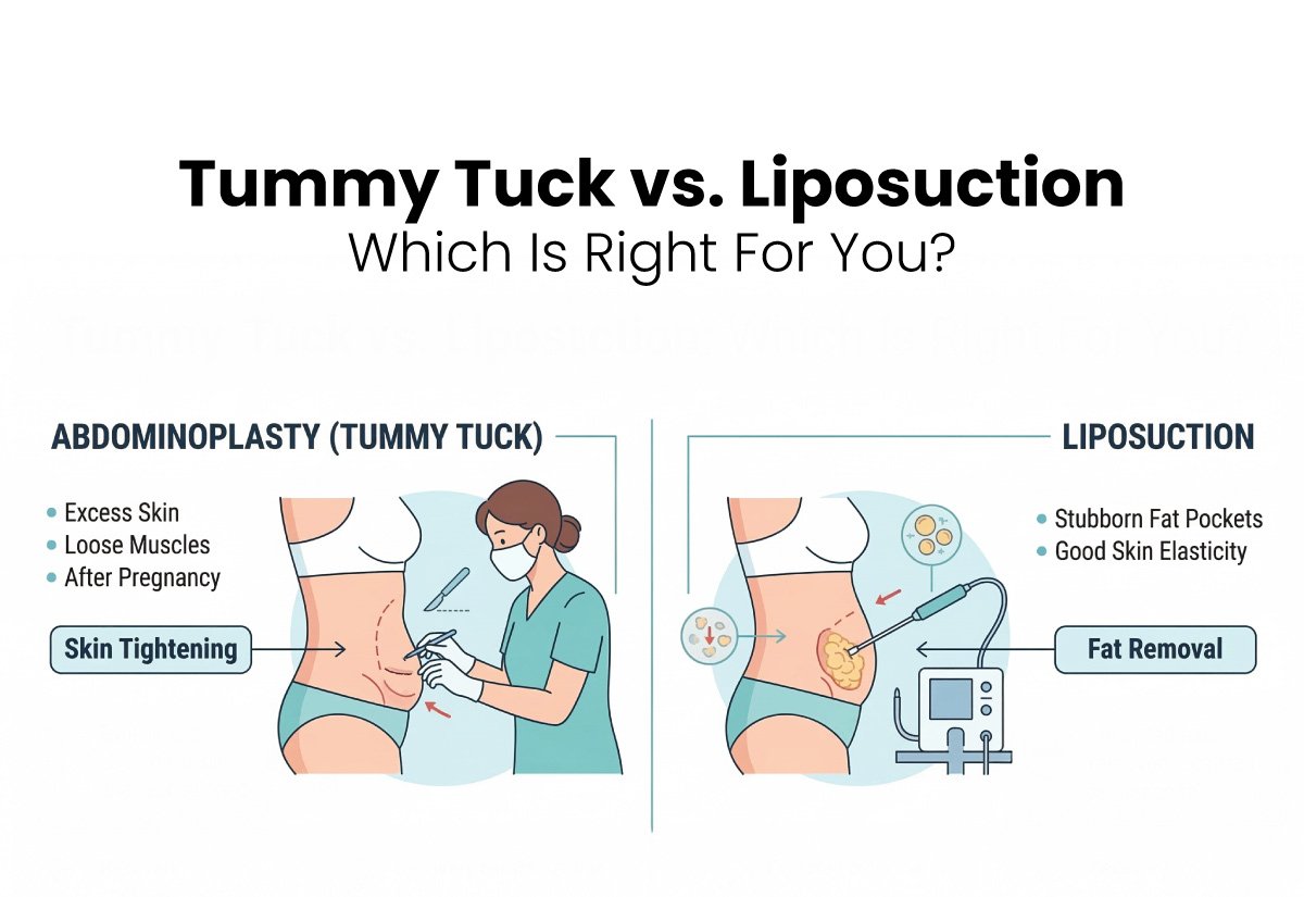Tummy Tuck vs Liposuction: Differences, Benefits & Which Is Right?