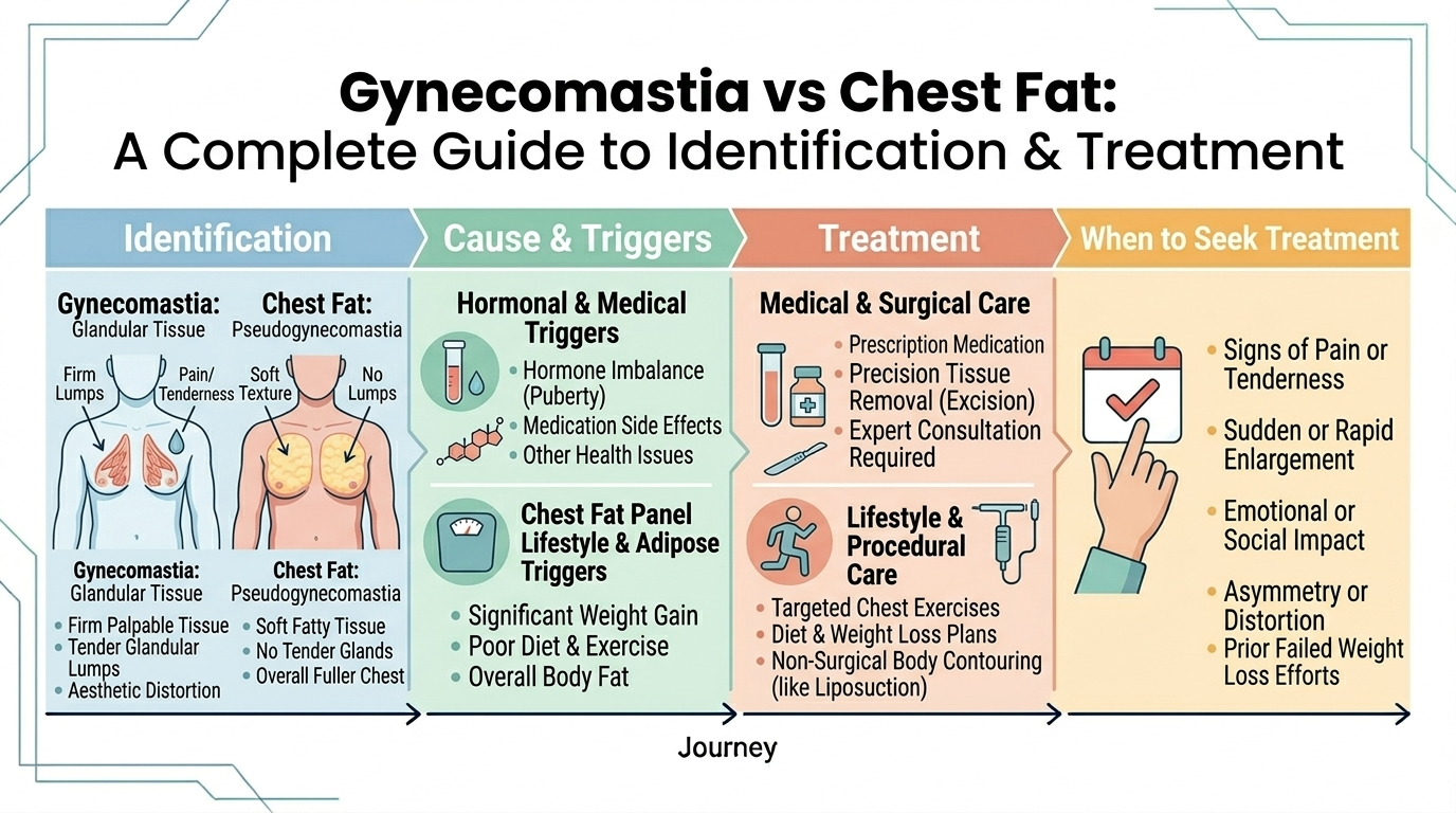 Gynecomastia vs Chest Fat: How to Identify the Difference and When to Seek Treatment